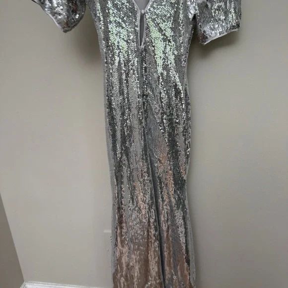 REMAIN BIRGER CHRISTENSEN  Sequinned Midi Dress size 34 - Picture 3 of 8